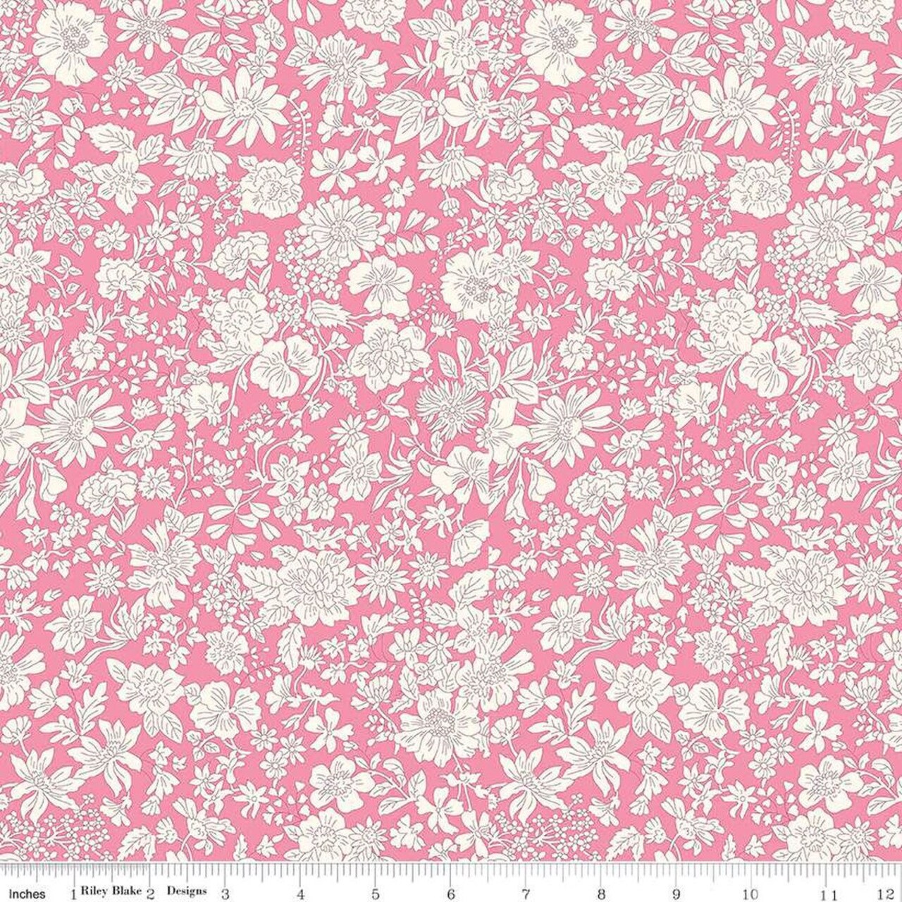 Fabric Liberty Vintage Pink Emily Blossom 107" Wide Back by the Quarter Yard 0166W7407A